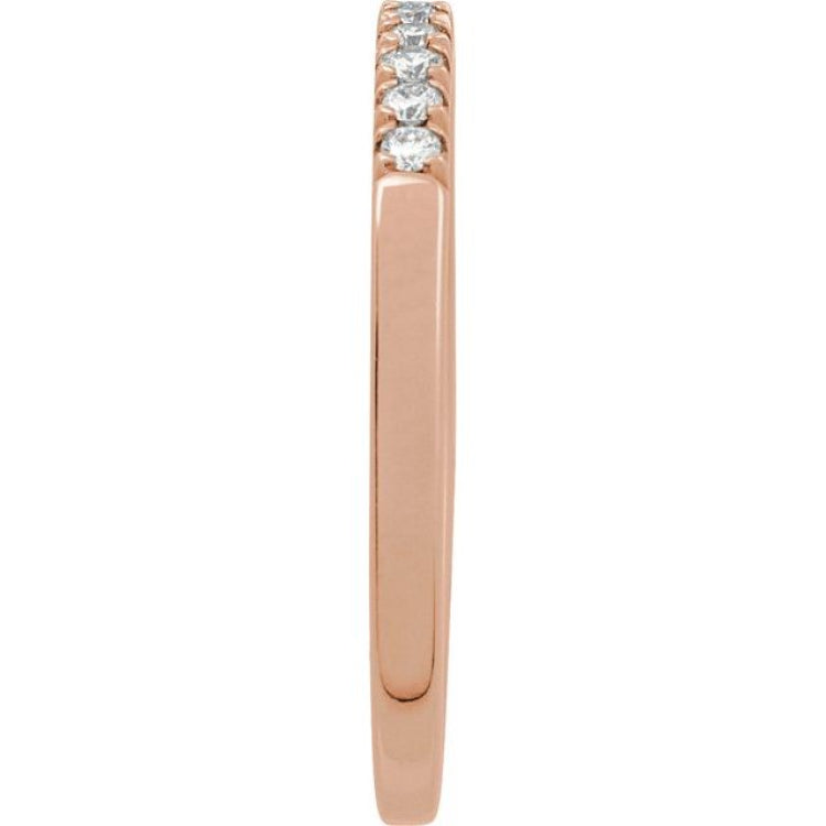 14K Rose Gold 1/6 CTW Natural Diamond Stackable Ring