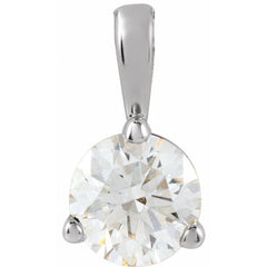Sterling Silver 1/3 CTW Natural Diamond Pendant