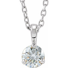 Sterling Silver 1/4 CTW Natural Diamond 18" Necklace