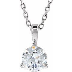 14K White Gold 1/2 CTW Lab-Grown Diamond 18" Necklace
