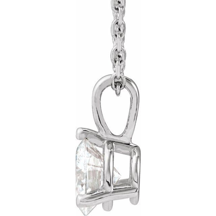 Sterling Silver 1/2 CTW Lab-Grown Diamond 18" Necklace