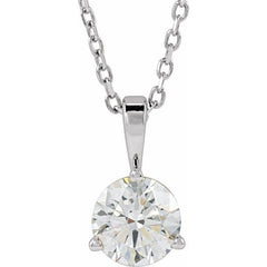 Platinum 5/8 CTW Lab-Grown Diamond 18" Necklace