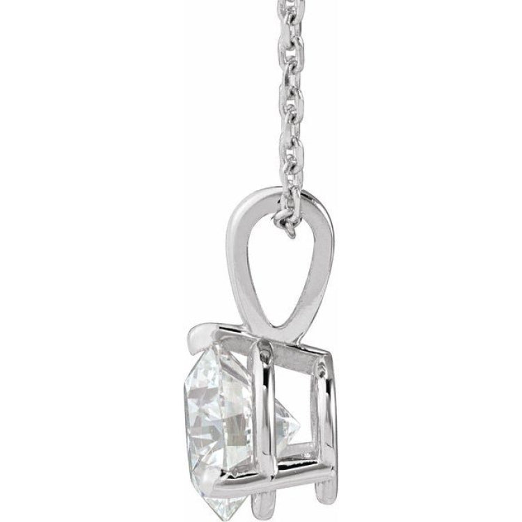 14K White Gold 1 CTW Lab-Grown Diamond 18" Necklace