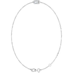 14K White Gold Natural Diamond 6 1/2-7 1/2" Bracelet