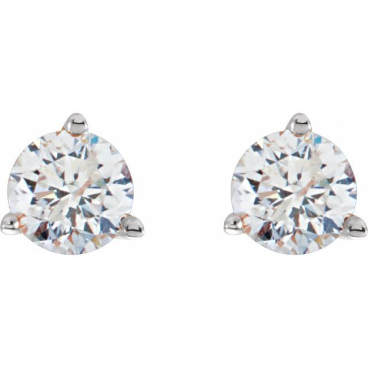 14K White Gold 1/3 CTW Natural Diamond Stud Earrings
