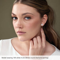 14K Rose Gold Natural Peridot Earring