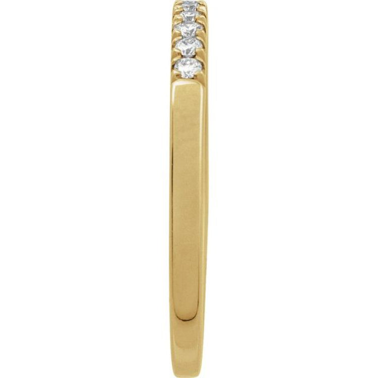10K Yellow Gold 1/6 CTW Lab-Grown Diamond Stackable Ring