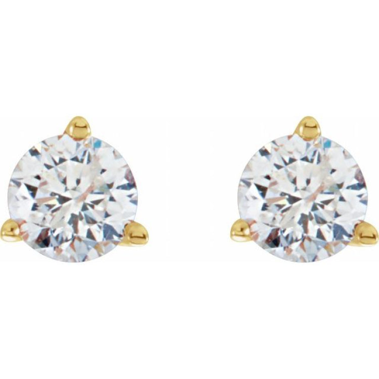 14K Yellow Gold 1/3 CTW Natural Diamond Stud Earrings