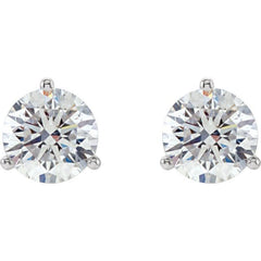 18K White Gold 1/2 CTW Natural Diamond Stud Earrings