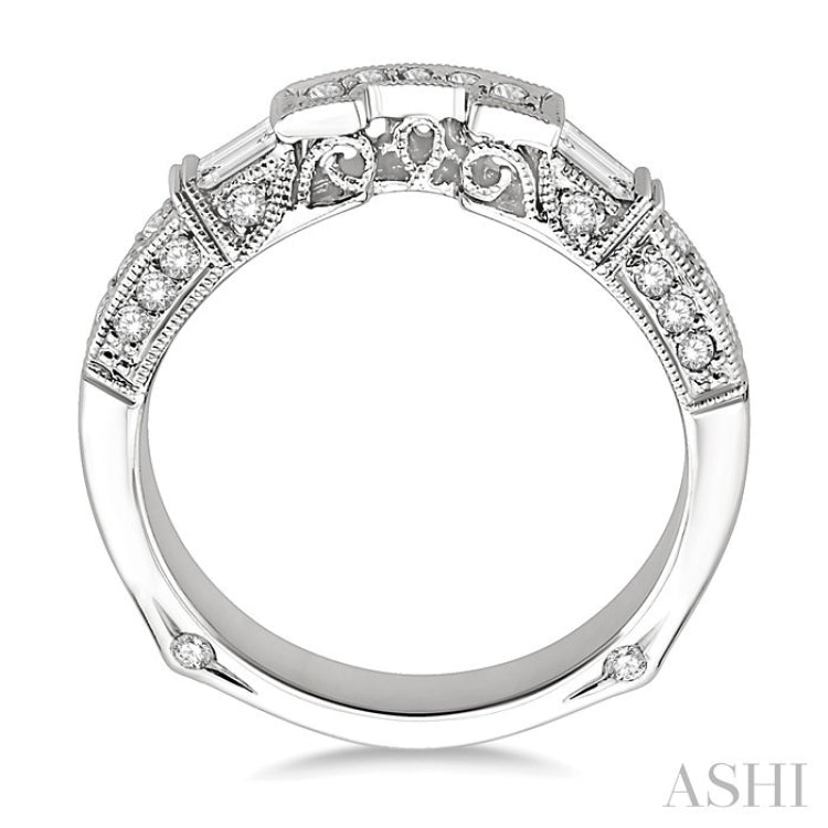 3/8 Ctw Diamond Matching Wedding Band in 14K White Gold