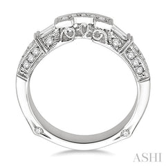 3/8 Ctw Diamond Matching Wedding Band in 14K White Gold