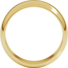 14K Yellow Gold 7 mm Half Round Band Size 11.5