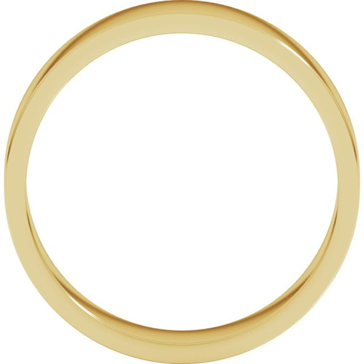 10K Yellow Gold 5 mm Flat Band Size 9.5