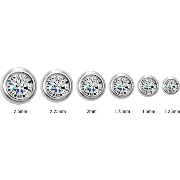 14K Yellow Gold 1/8 CTW Natural Diamond Micro Bezel-Set Earrings