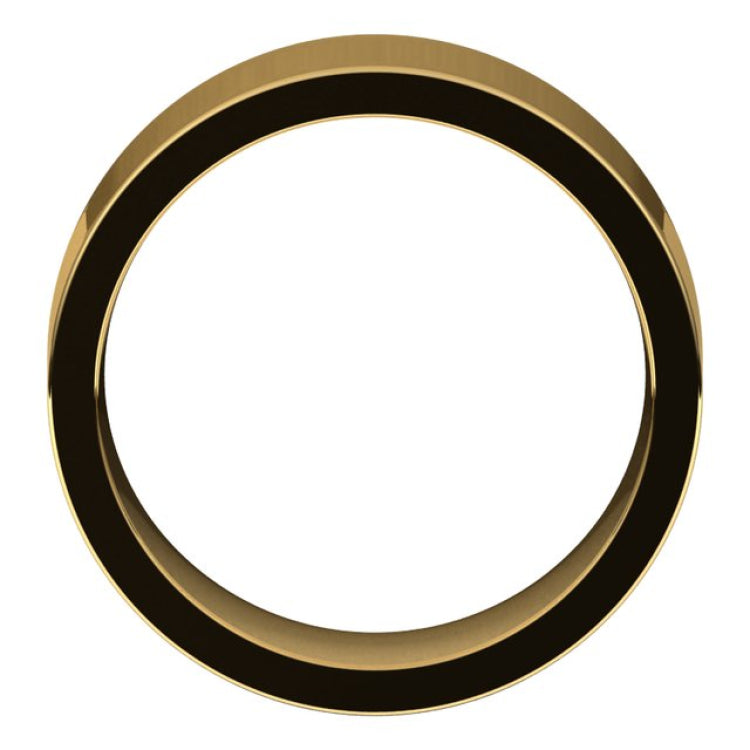 14K Yellow Gold 8 mm Comfort-Fit Flat Band Size 11
