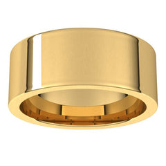 14K Yellow Gold 8 mm Comfort-Fit Flat Band Size 11