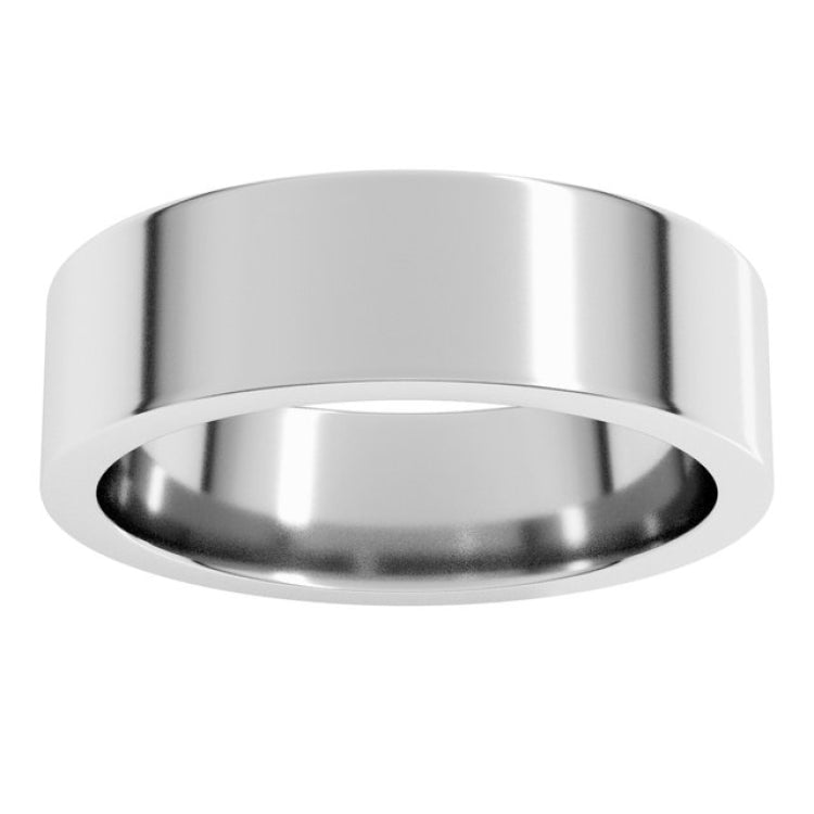 Platinum 6 mm Comfort-Fit Flat Band Size 10.5
