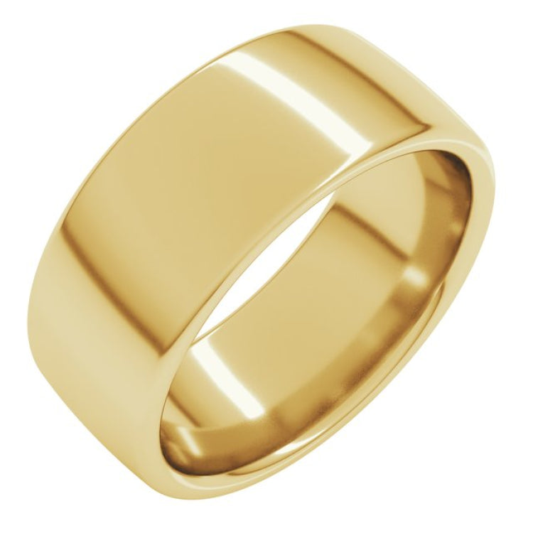 14K Yellow Gold 8 mm Comfort-Fit European-Style Band Size 13