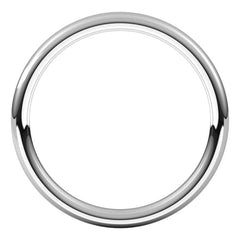 14K White Gold 2 mm Comfort-Fit European-Style Band Size 6