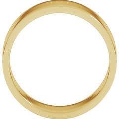 14K Yellow Gold 8 mm Flat Band Size 10.5