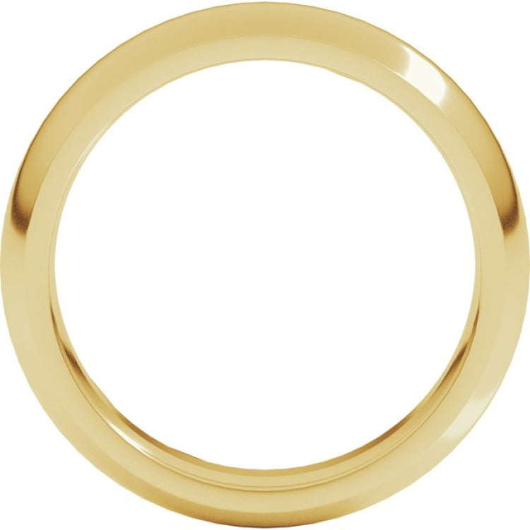 14K Yellow Gold 5 mm Comfort-Fit Half Round Band Size 13