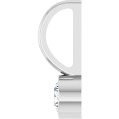 14K White Gold 1/6 CTW Natural Diamond Charm/Pendant