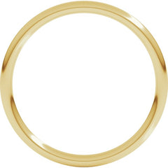 14K Yellow Gold 1.5 mm Comfort-Fit Full Round Band Size 4.5