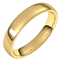 14K Yellow Gold 4.5 mm Comfort-Fit European-Style Band Size 8
