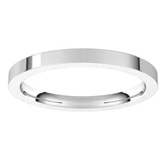 Platinum 2 mm Comfort-Fit Flat Band Size 5