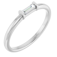 14K White Gold 1/10 CTW Lab-Grown Diamond Stackable Ring