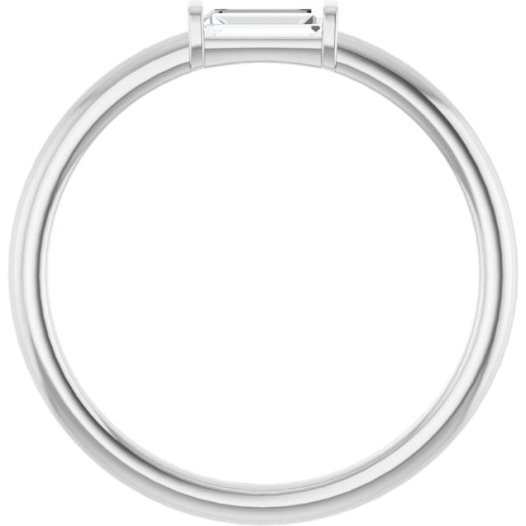 14K White Gold 1/6 CTW Lab-Grown Diamond Stackable Ring