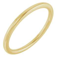 10K Yellow Gold 1.5 mm Comfort-Fit European-Style Band Size 5