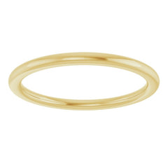 14K Yellow Gold 1.5 mm Comfort-Fit European-Style Band Size 6