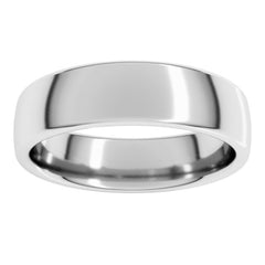 14K White Gold 5.5 mm Comfort-Fit European-Style Band Size 10.5