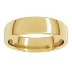 14K Yellow Gold 5.5 mm Comfort-Fit European-Style Band Size 7
