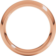 14K Rose Gold 5.5 mm Comfort-Fit Half Round Band Size 4