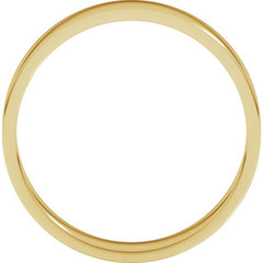 14K Yellow Gold 4.5 mm Flat Band Size 5.5