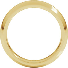 14K Yellow Gold 5 mm Comfort-Fit Half Round Band Size 9.5