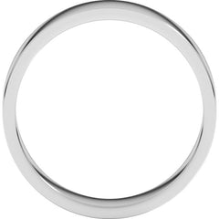 Platinum 5 mm Flat Band Size 9.5