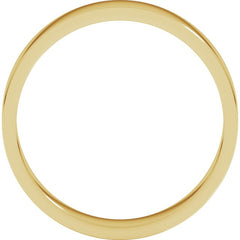 10K Yellow Gold 4 mm Flat Band Size 5.5