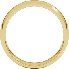 10K Yellow Gold 5 mm Lightweight Comfort-Fit Half Round Band Size 11.5