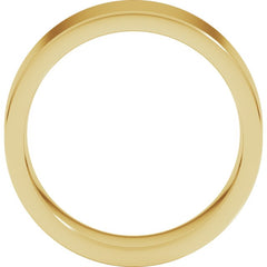 14K Yellow Gold 7 mm Comfort-Fit Flat Band Size 7