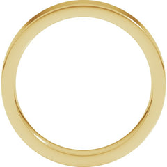 14K Yellow Gold 4 mm Comfort-Fit Flat Band Size 4
