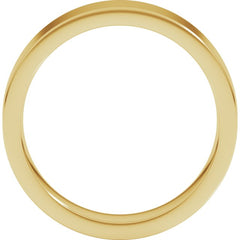 14K Yellow Gold 5 mm Comfort-Fit Flat Band Size 9