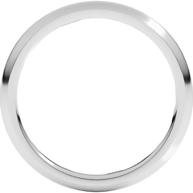 Sterling Silver 2 mm Comfort-Fit Half Round Band Size 7.5