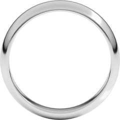 Sterling Silver 5 mm Half Round Band Size 8