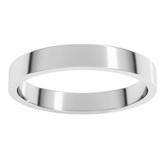 Sterling Silver 3 mm Flat Band Size 6.5
