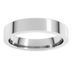 Sterling Silver 4 mm Comfort-Fit Flat Band Size 11
