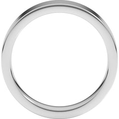 Sterling Silver 5 mm Comfort-Fit Flat Band Size 7.5