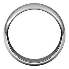 Sterling Silver 8 mm Half Round Band Size 4